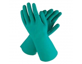 Nitrile gloves against chemicals